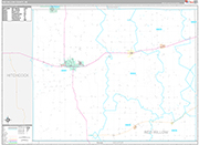 Red Willow Wall Map Premium Style